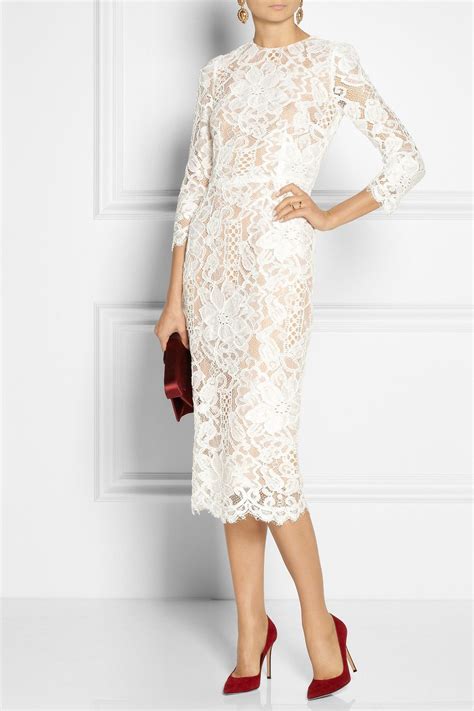 vestido blanco dolce gabbana|net a porter Dolce & Gabbana dress.